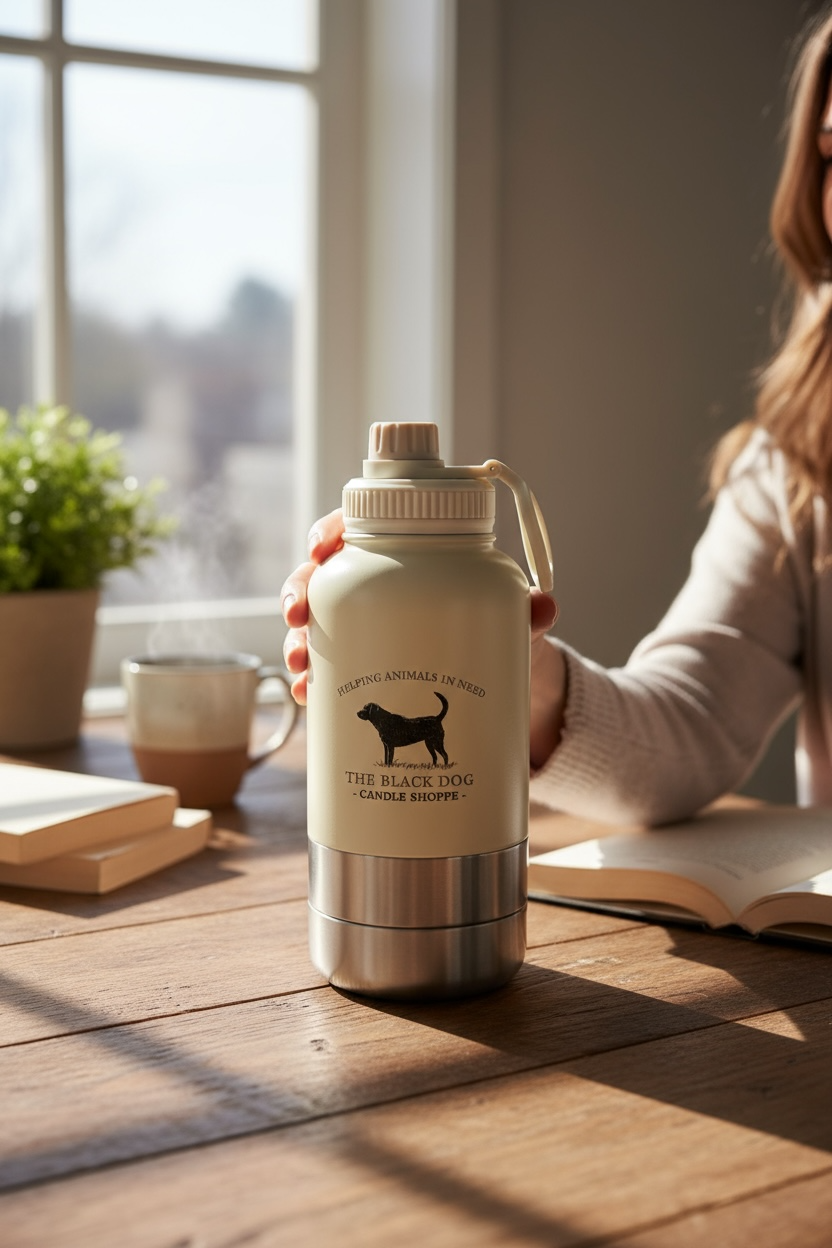 3-in-1 Stainless Steel Pet Water Cup Travel Portable Bowl
