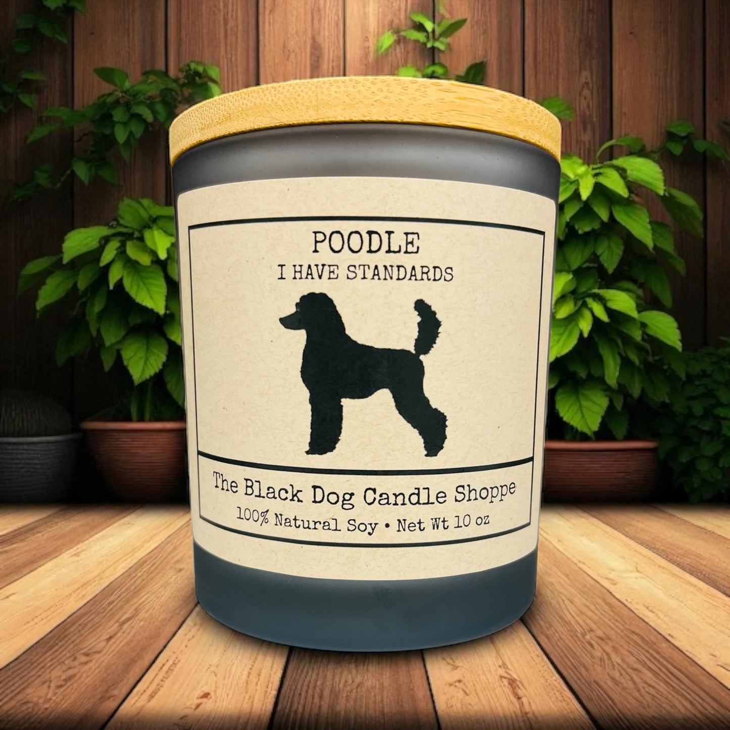 Poodle Dog Breed Candle