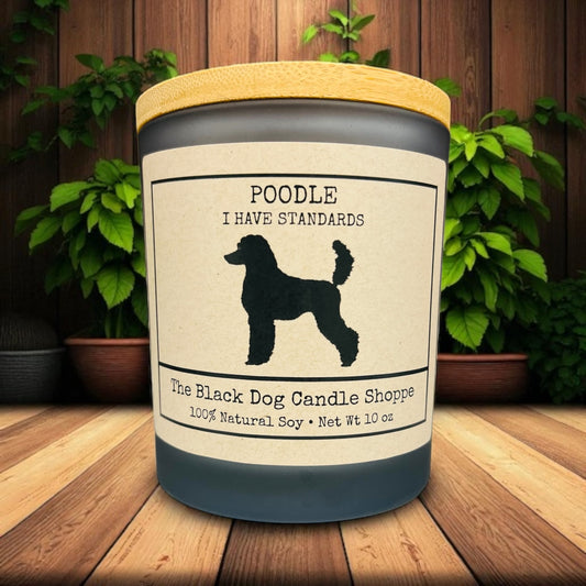 Poodle Dog Breed Candle