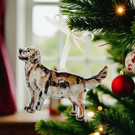 Golden Retriever “dark” Ornament