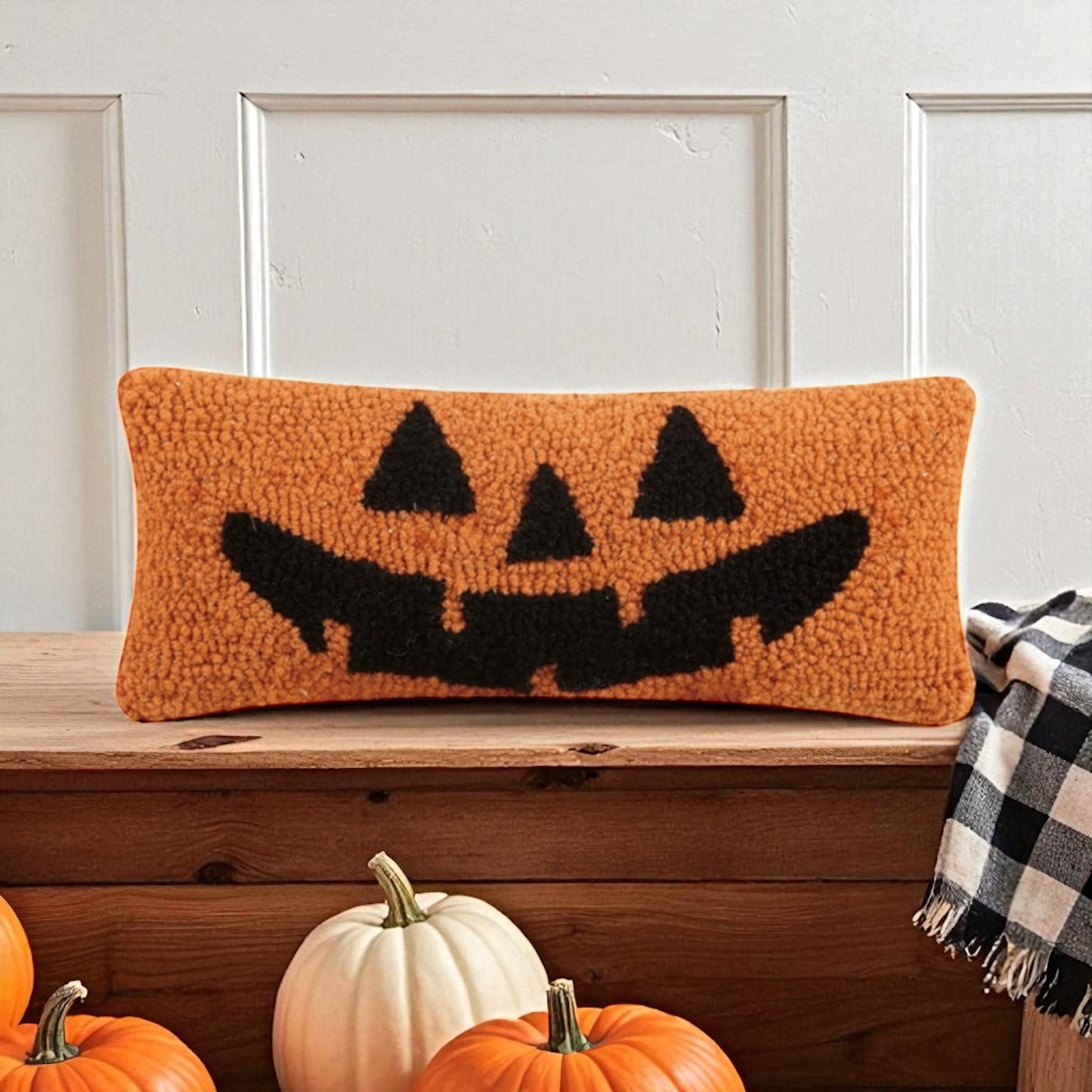 Jack-O-Lantern Hook Pillow Mini