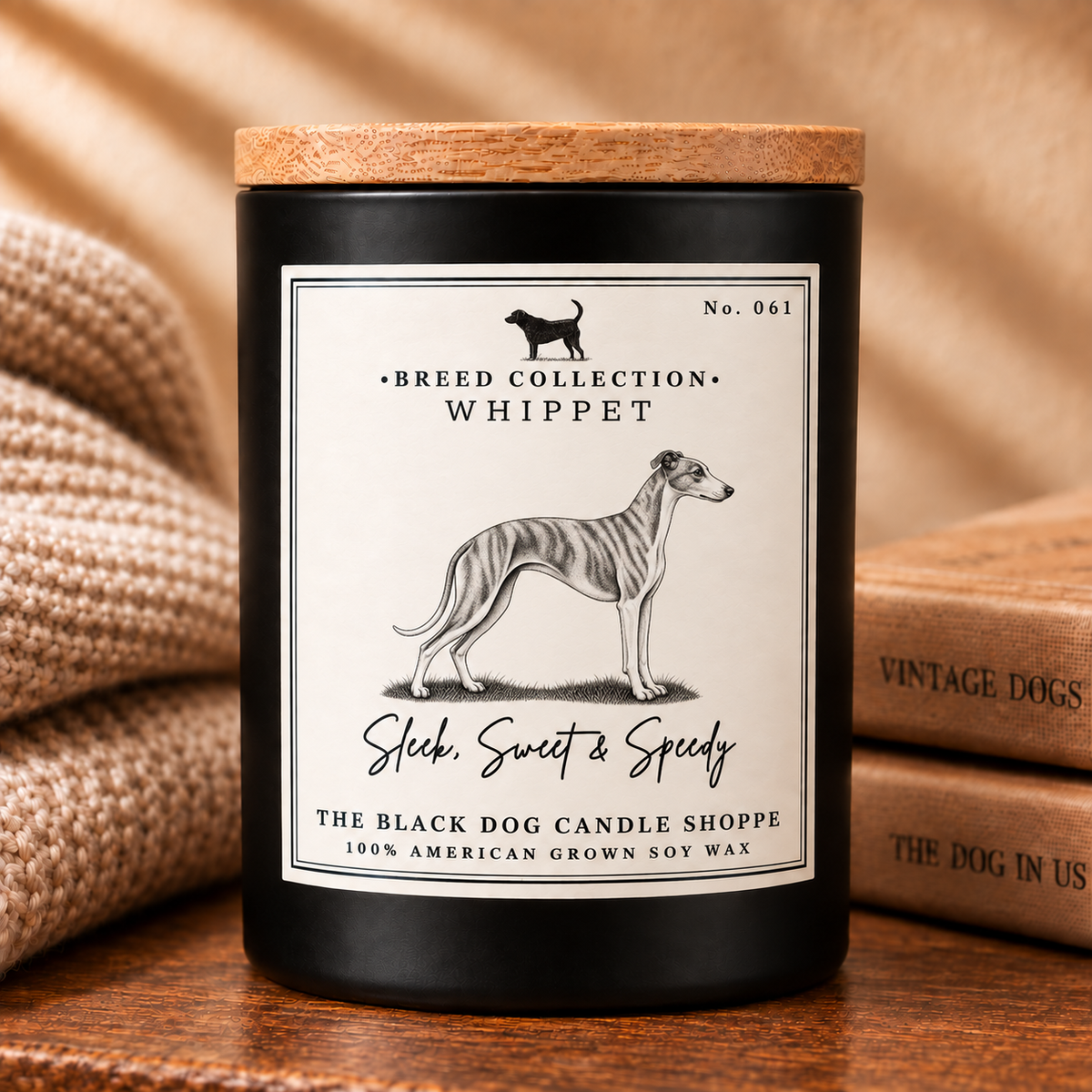 Whippet Dog Breed Candle