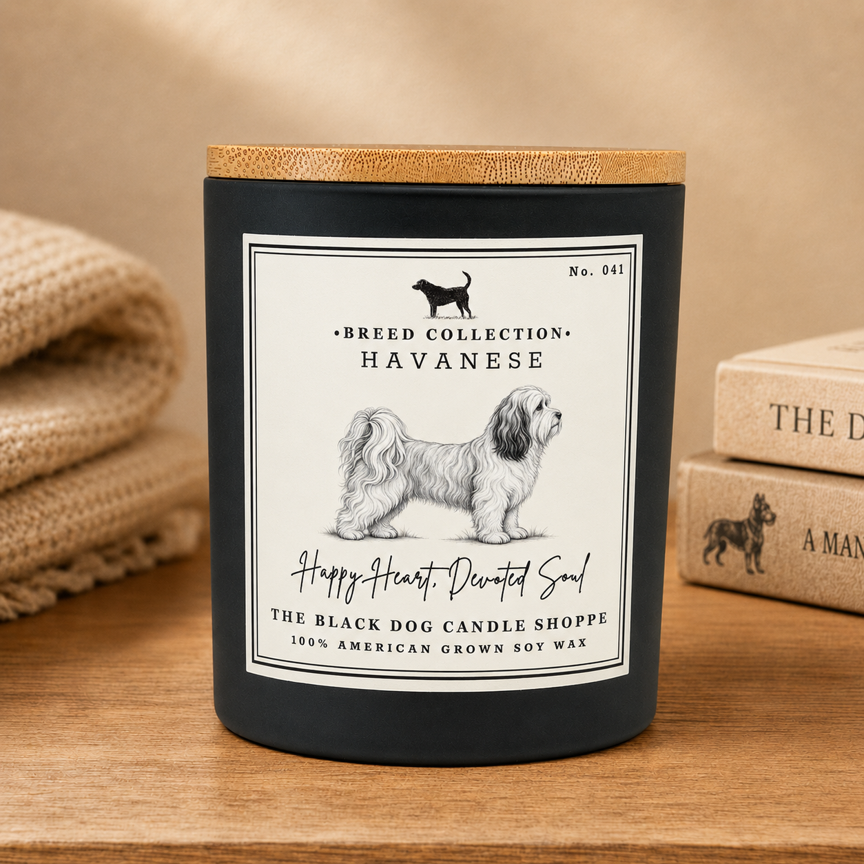 Havanese Dog Breed Candle