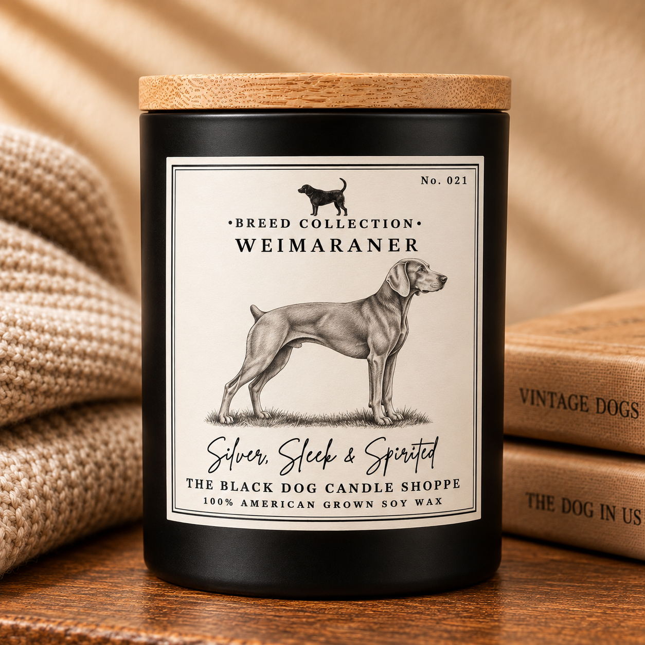 Weimaraner Dog Breed Candle