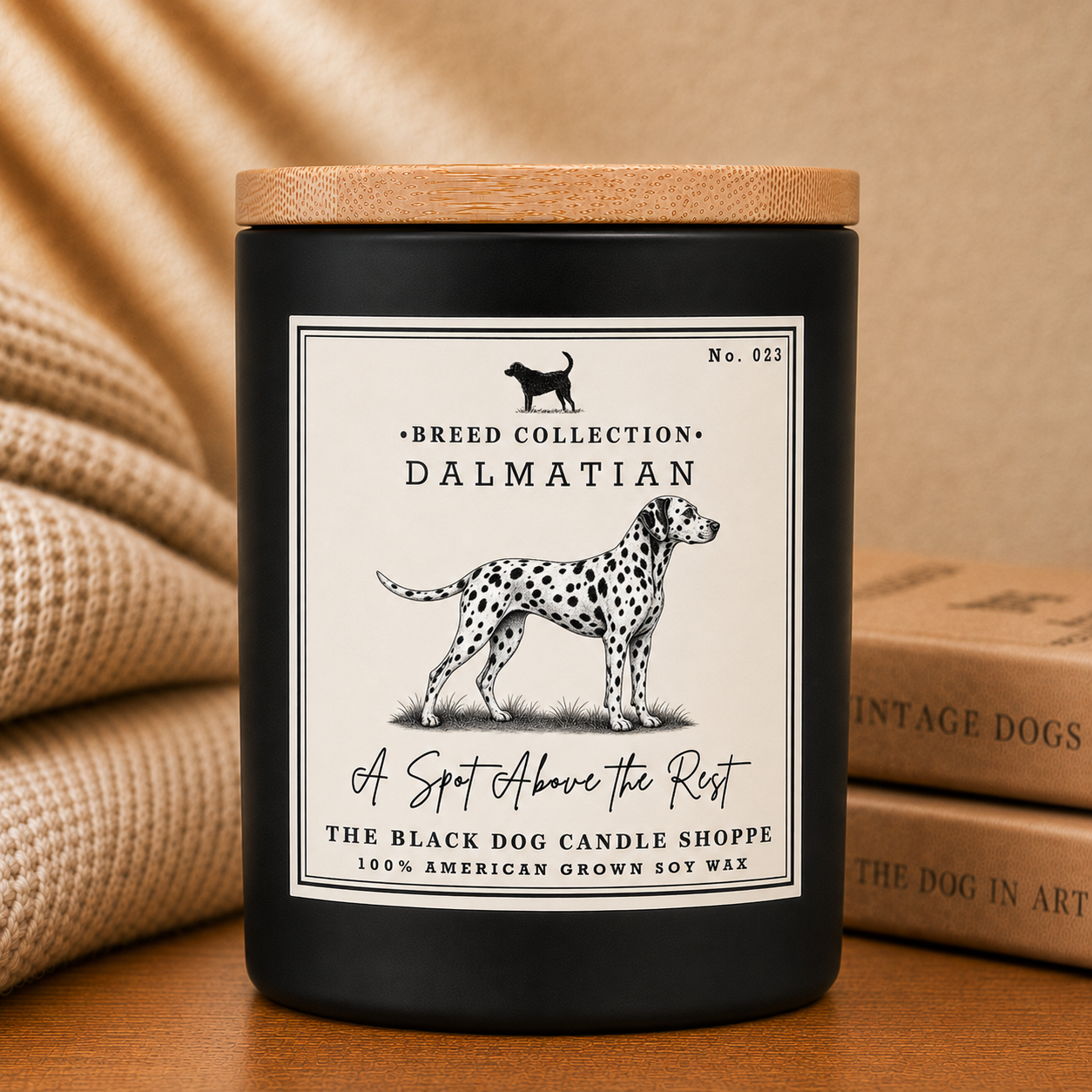 Dalmatian Dog Breed Candle