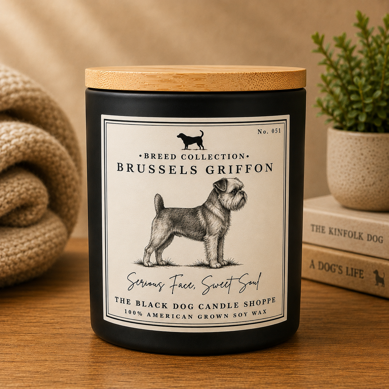 Brussels Griffon Dog Breed Candle