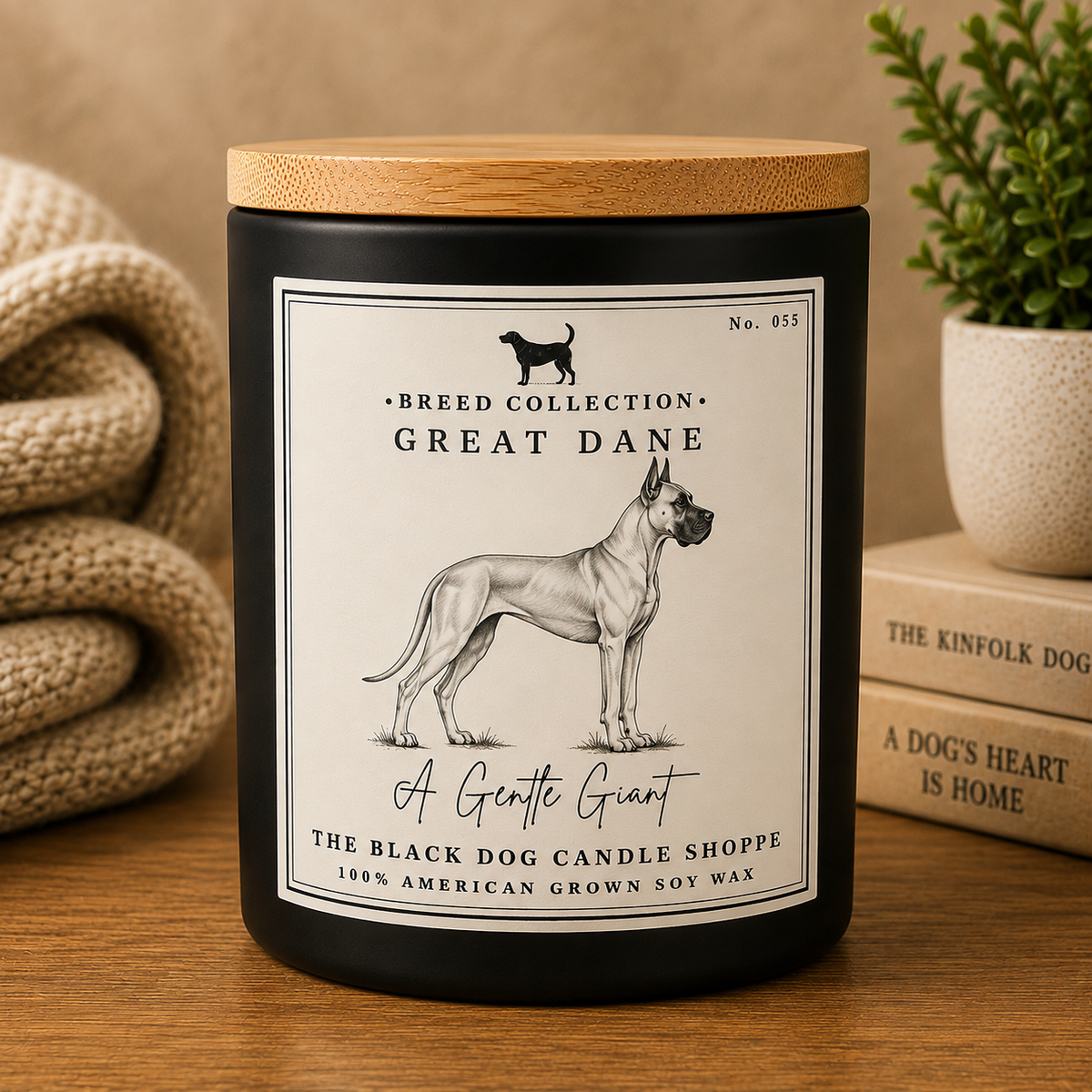 Great Dane Dog Breed Candle