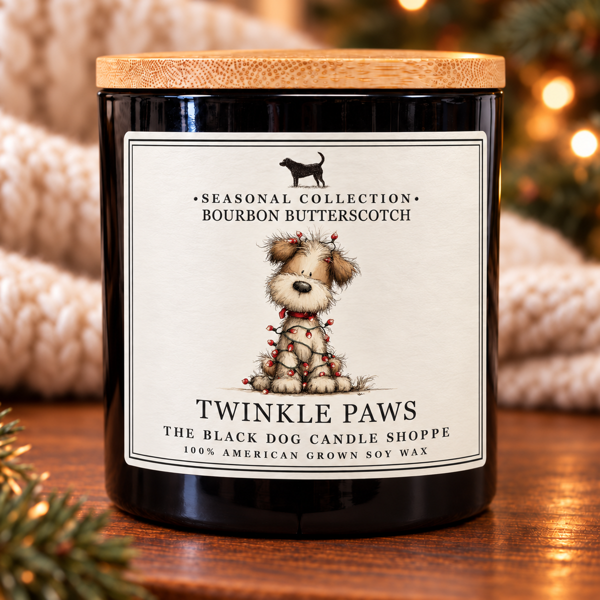 Twinkle Paws – Bourbon Butterscotch Candle
