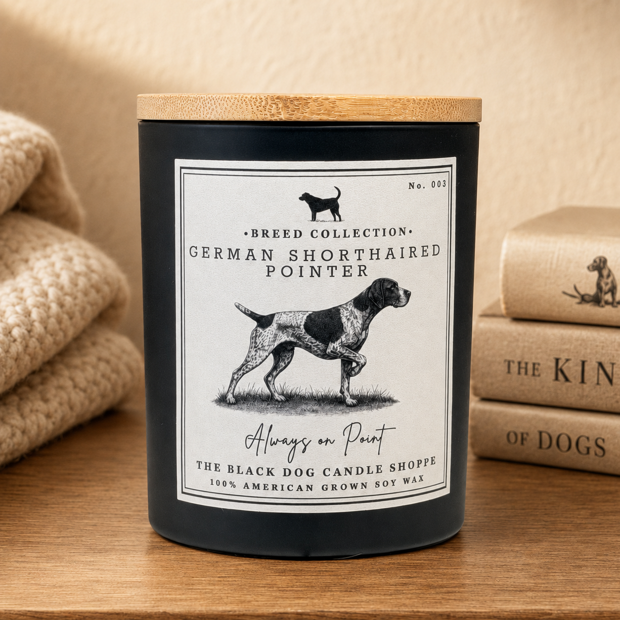 German Shorthaired Pointer dog Breed Candle
