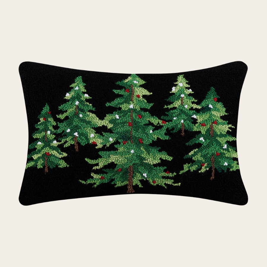 Country Christmas Hook Pillow