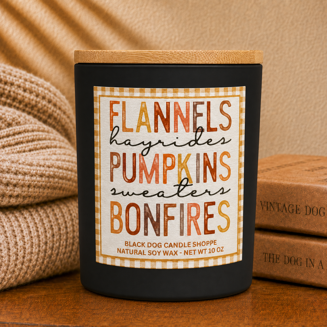 Flannels, Pumpkins, Bonfires Candle