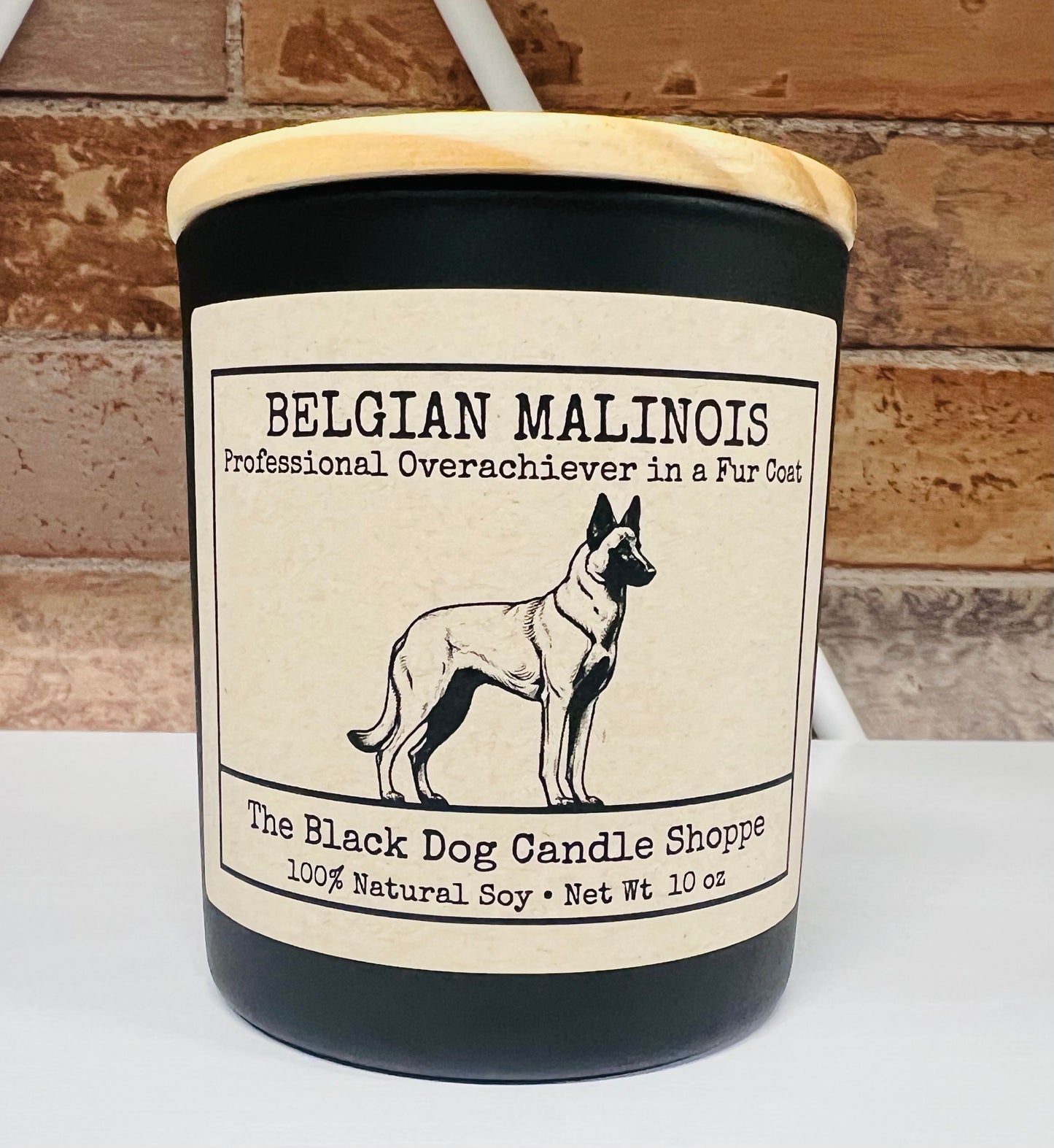 Belgian Malinois Dog Breed Candle