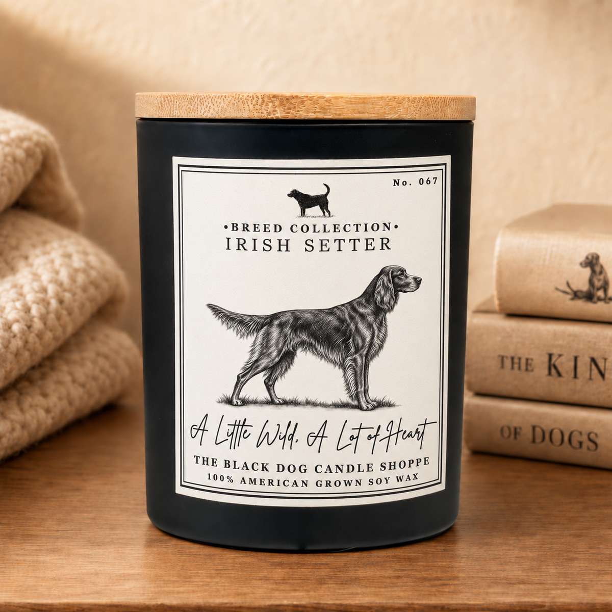 Irish Setter Dog Breed Candle