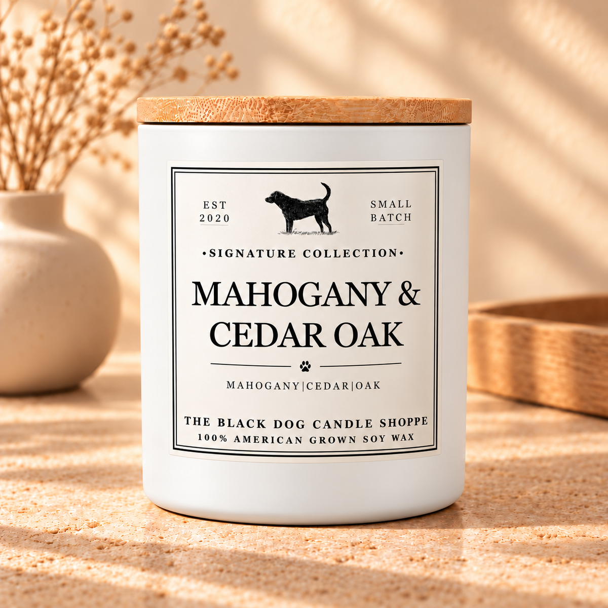 Mahogany & Cedar Oak Soy Candle | Signature Collection