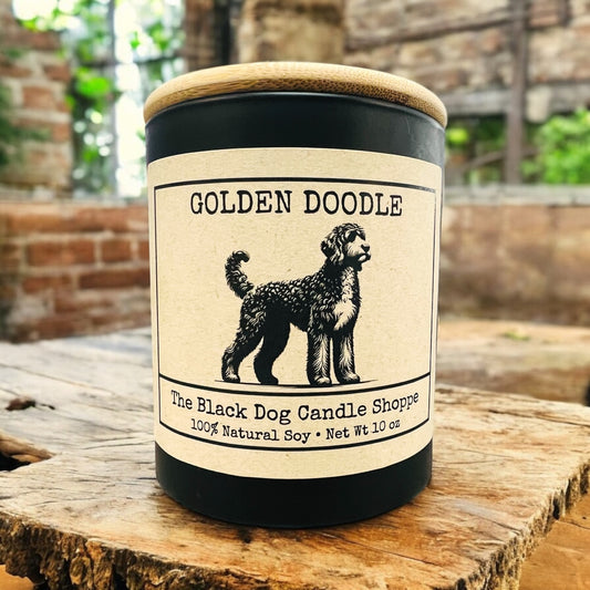 Golden Doodle Dog Breed Candle
