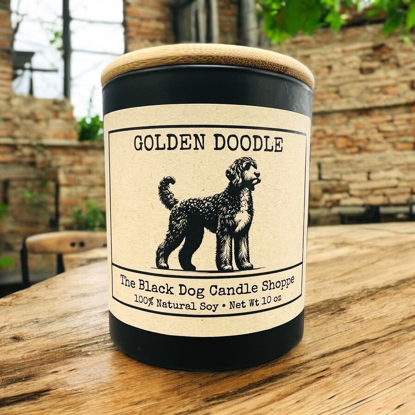 Golden Doodle Dog Breed Candle