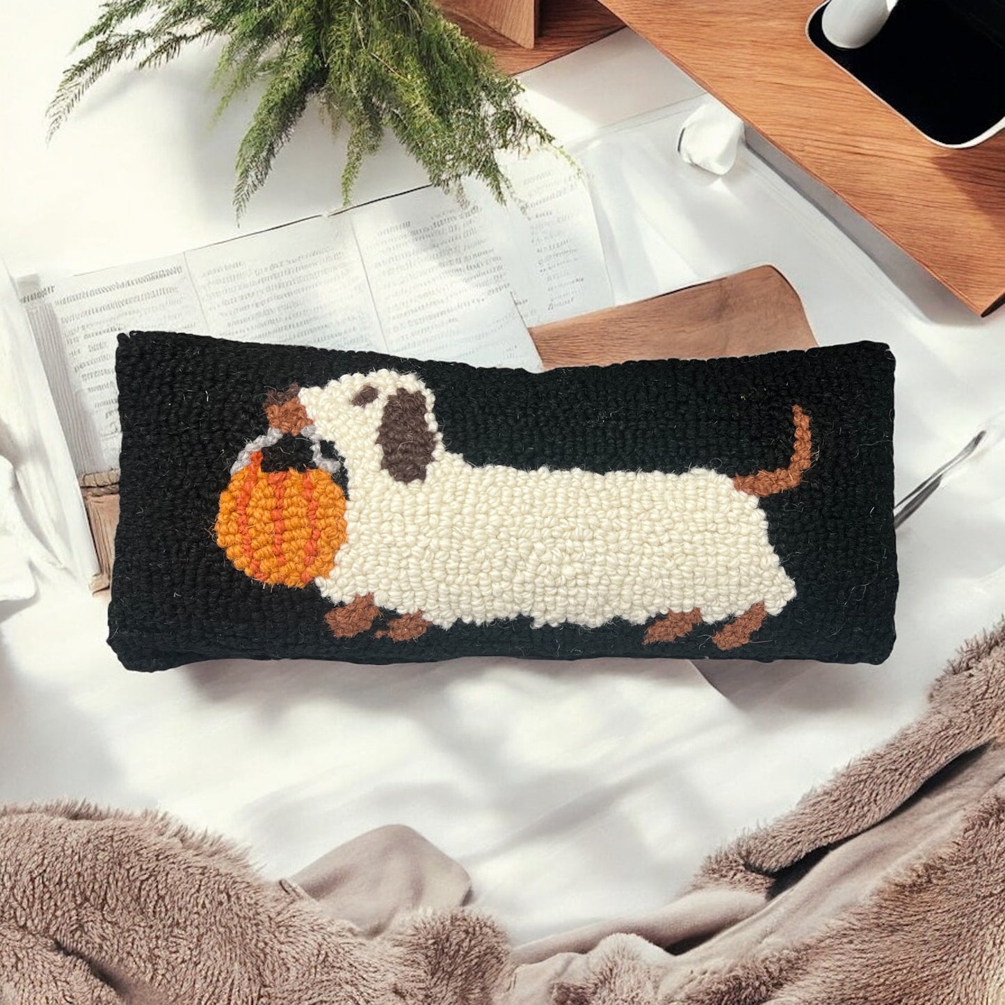Halloween Dachshund Hook Pillow