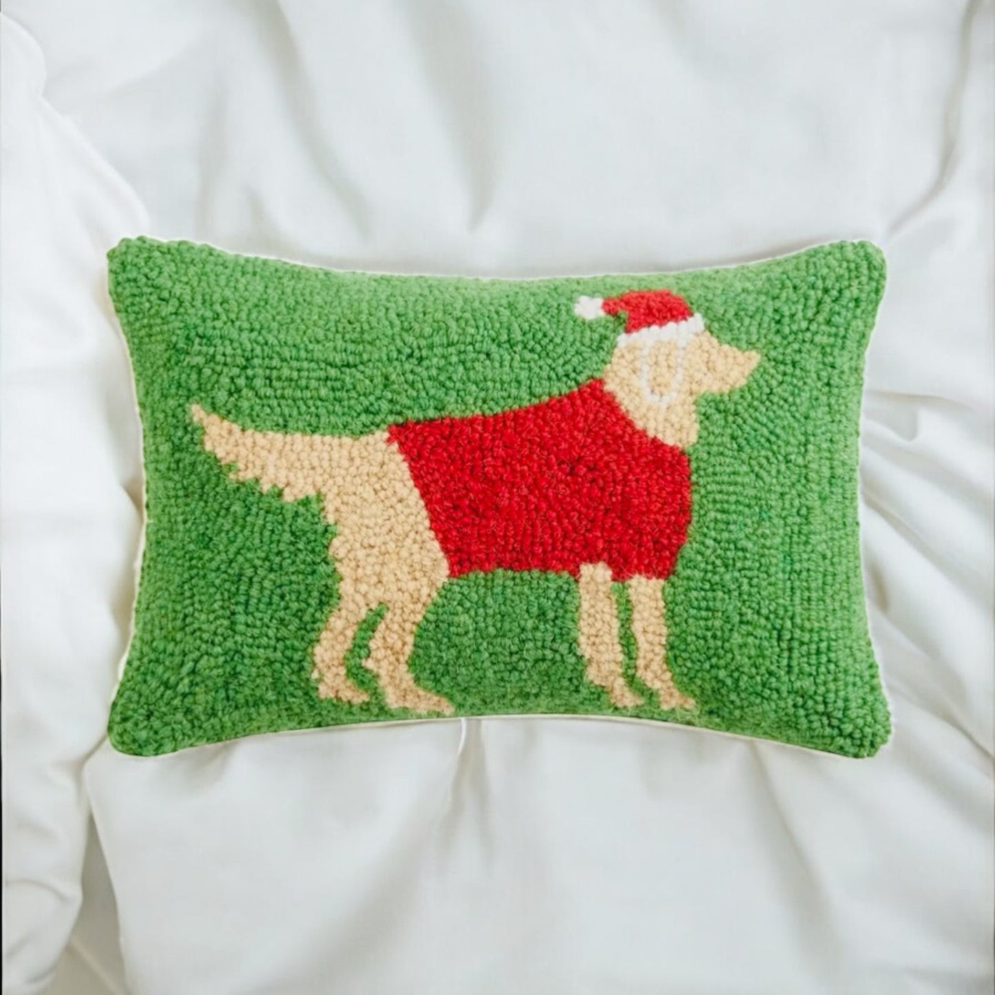 Christmas Golden Retriever Dog Hook Pillow