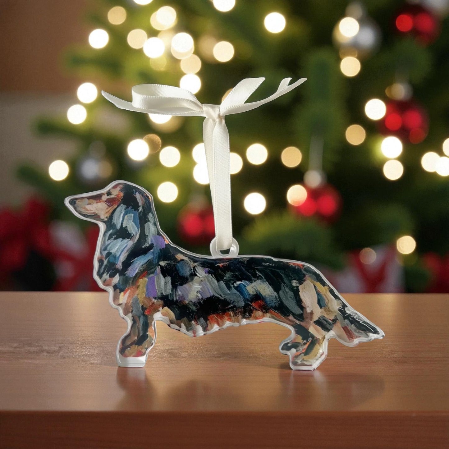 Dachshund Black and Tan Ornament