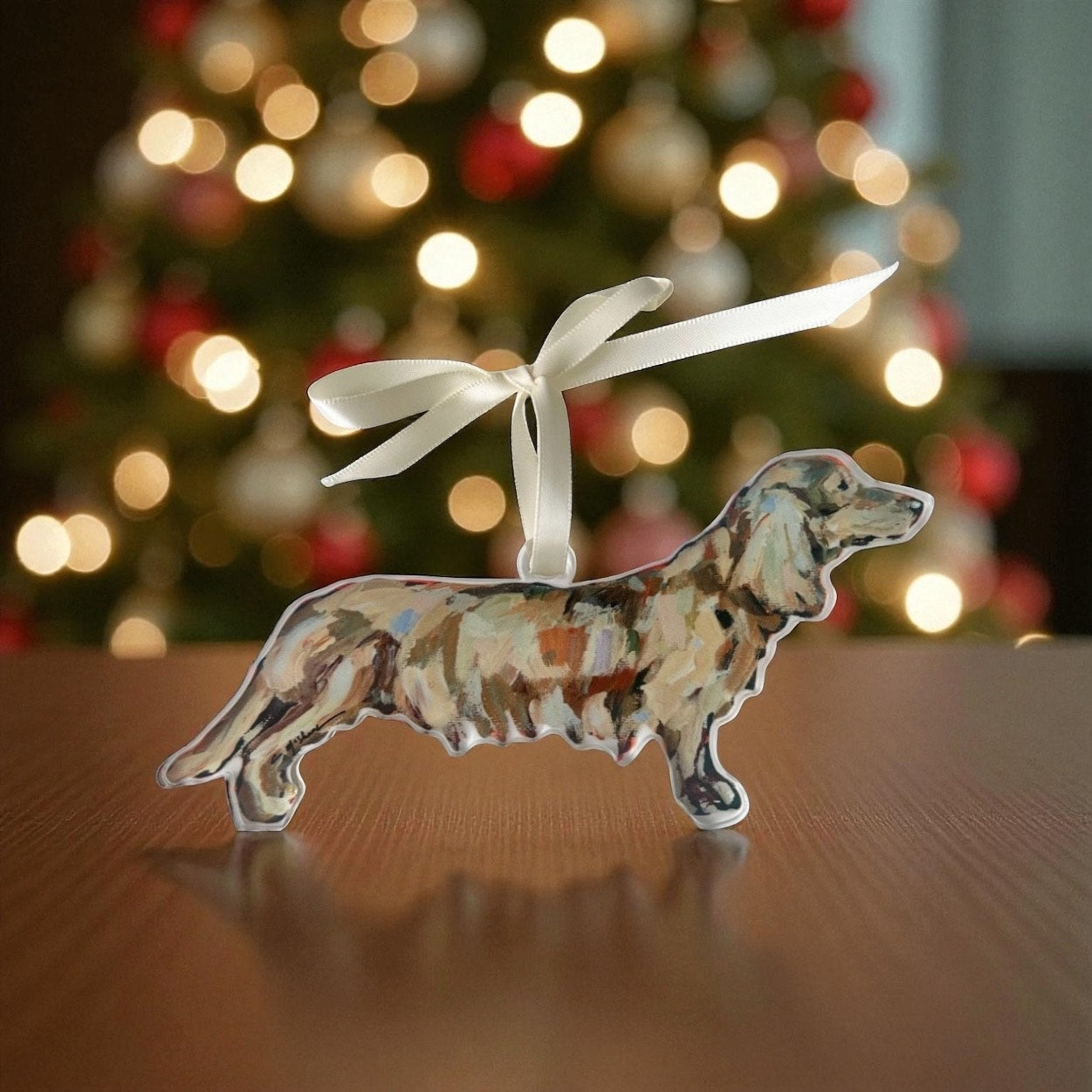 Dachshund Blonde Ornament