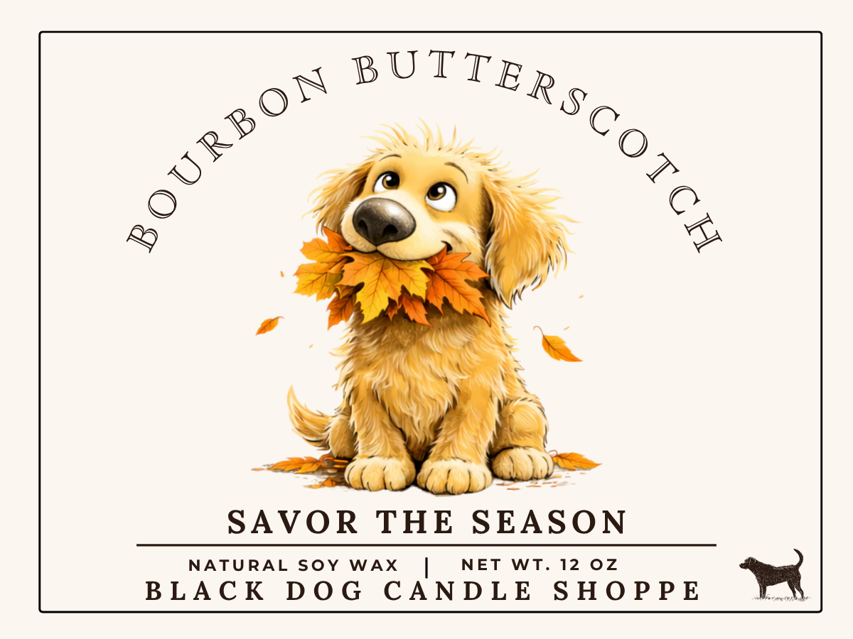 Savor the Season - Bourbon Butterscotch Double Wick Amber Candle