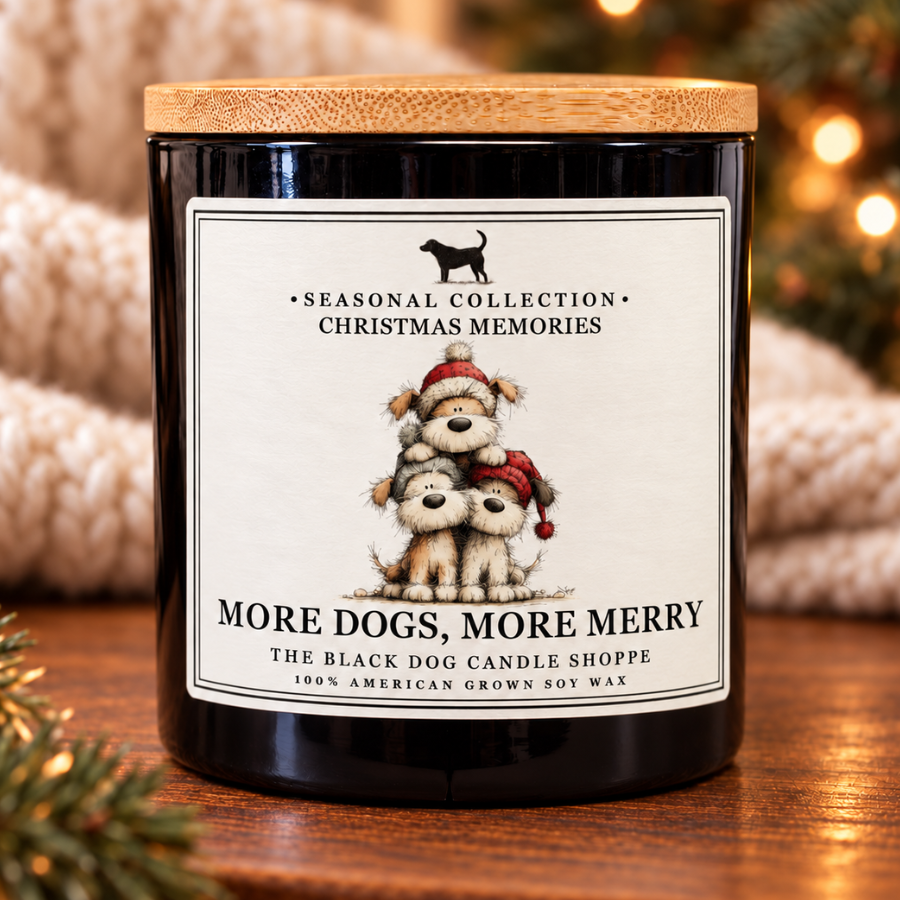 More Dogs, More Merry – Christmas Memories Double Wick Candle