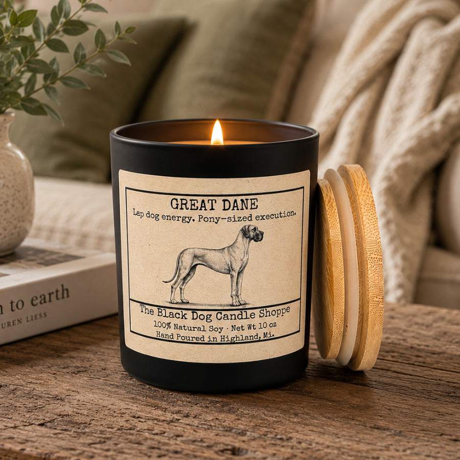 Great Dane Dog Breed Candle