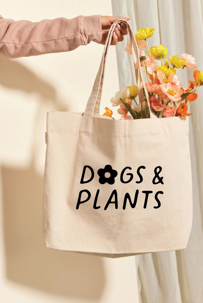 Dog and Plants Tote