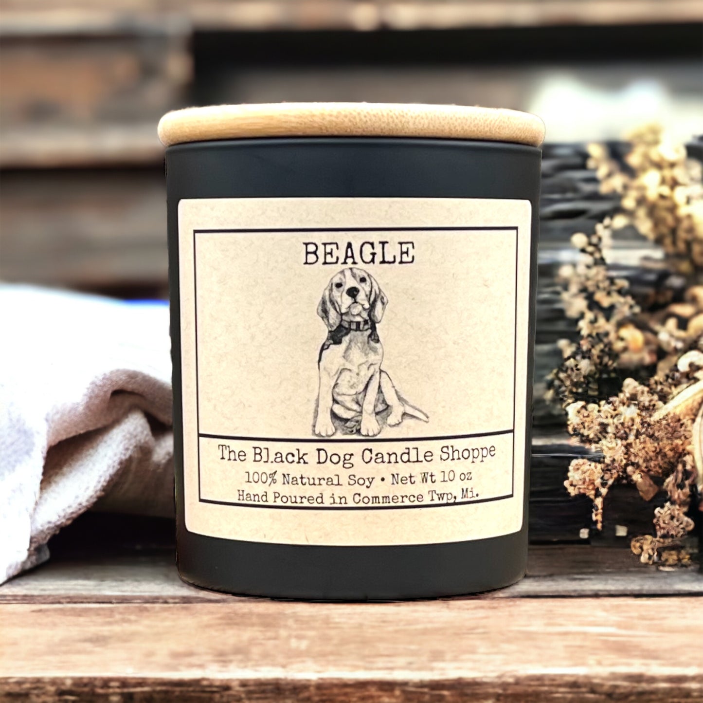 Beagle Dog Breed Candle