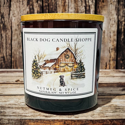 Winter Barn Double Wick Nutmeg and Spice Candle