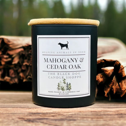 Mahogany Cedar Wood Classic Candle