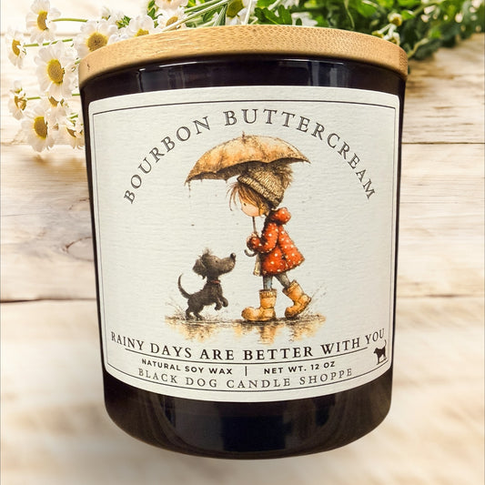 Bourbon Buttercream Candle – Warm Vanilla Bourbon Soy Candle | Cozy Sweet Home Fragrance