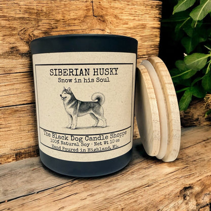 Siberian Husky Dog Breed Candle
