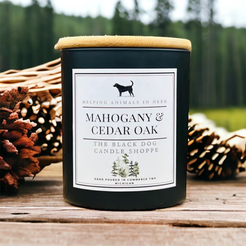 Mahogany Cedar Wood Classic Candle