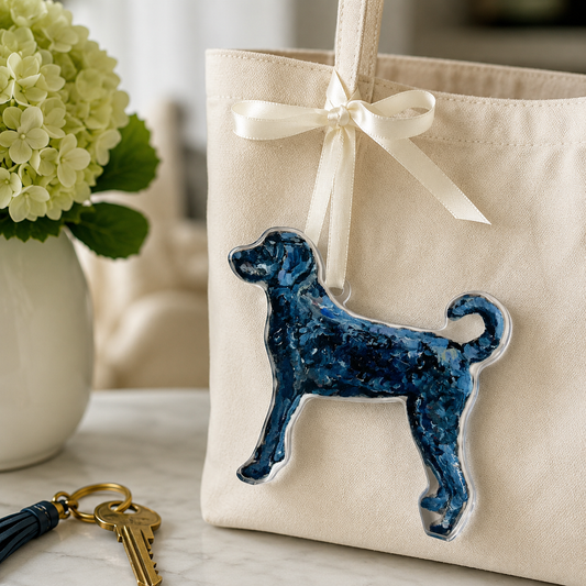 Black Labradoodle Ornament