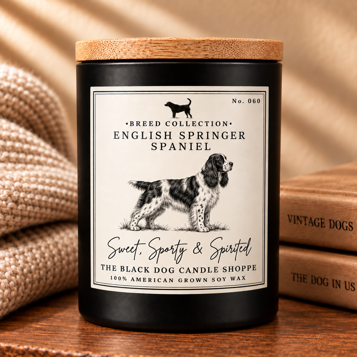 English Springer Spaniel Dog Breed Candle