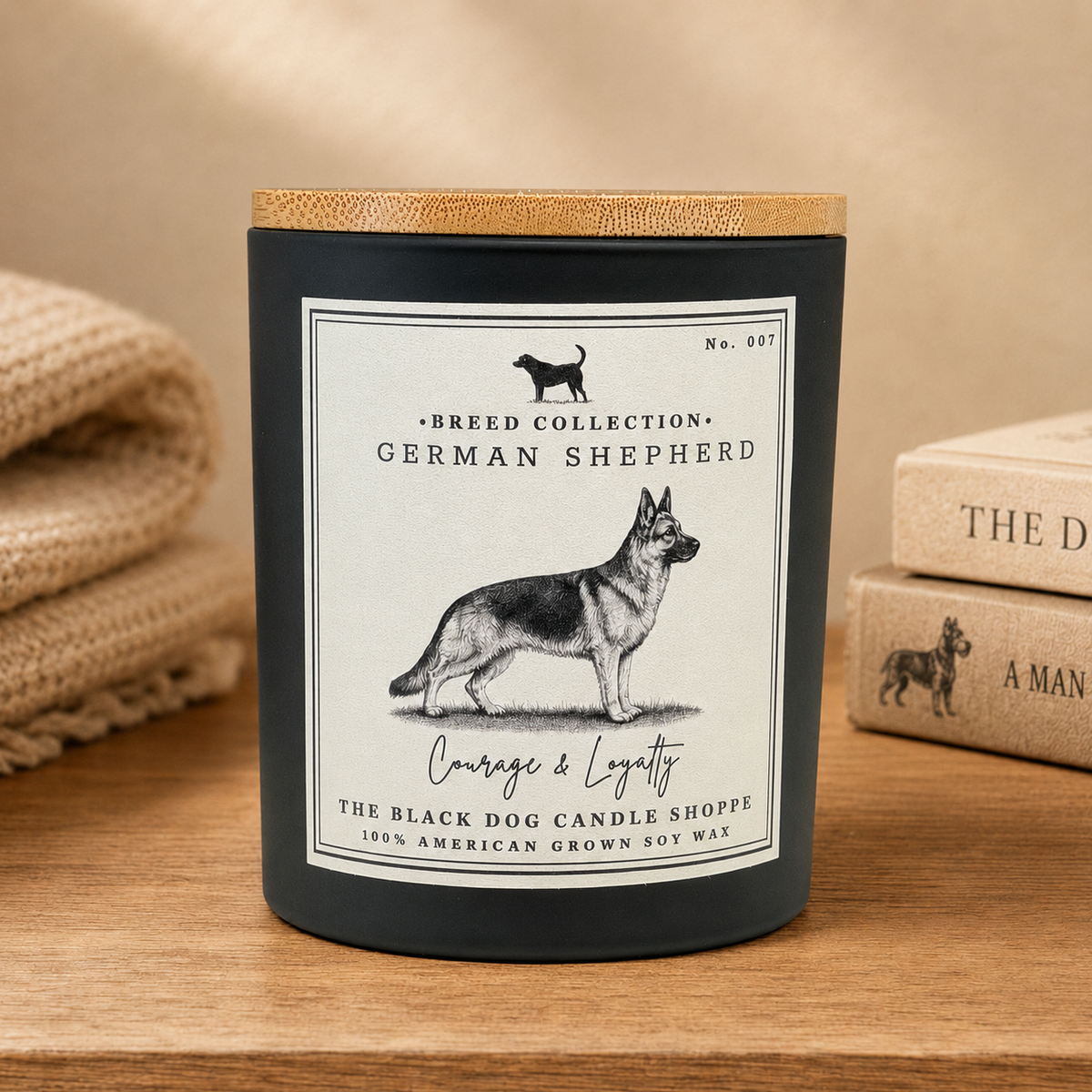 German Shepherd Dog Breed Candle #2