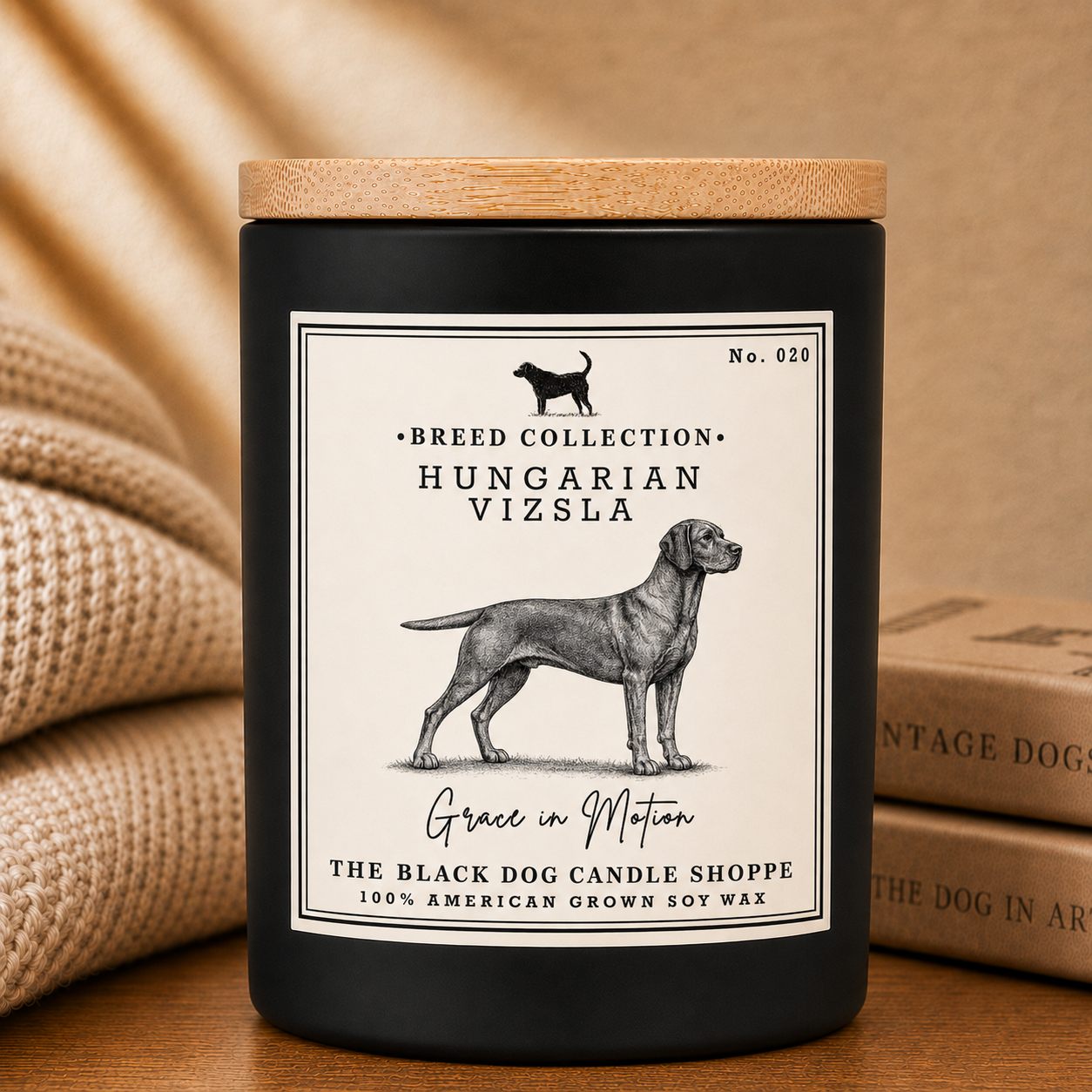 Hungarian Vizsla Dog Breed Candle