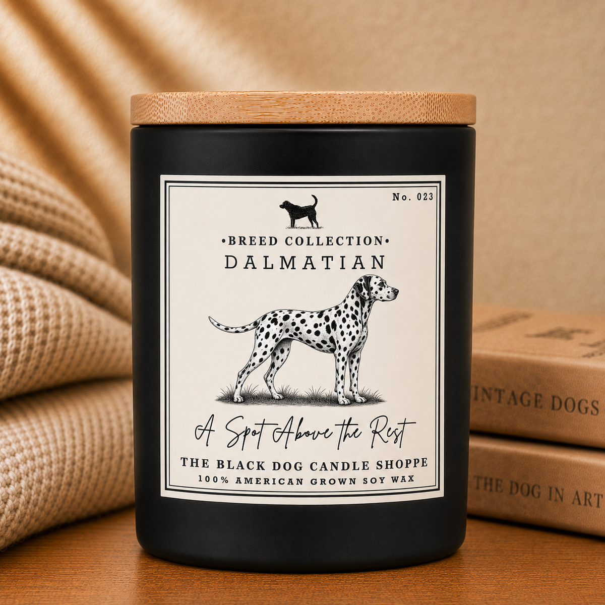 Dalmatian Dog Breed Candle