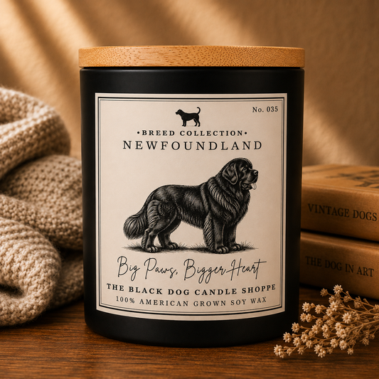Newfoundland Dog Candle – Gift for Dog Lovers | Soy Candle