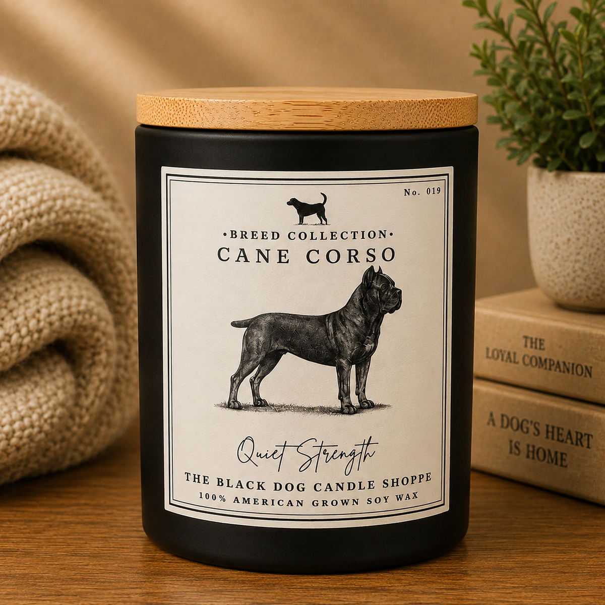 Cane Corso Dog Breed Candle