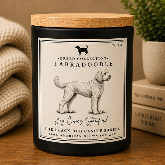 Labradoodle Dog Breed Candle