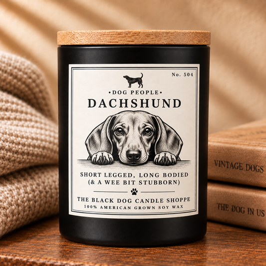 Dachshund Candle