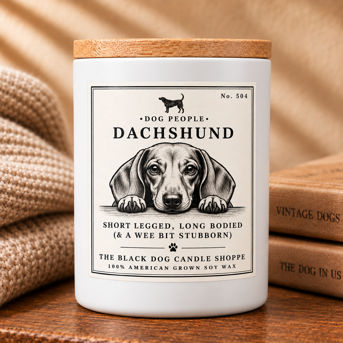 Dachshund Candle