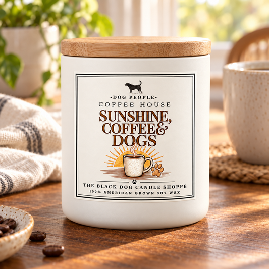 Sunshine, Coffee and Dogs Lover Candle