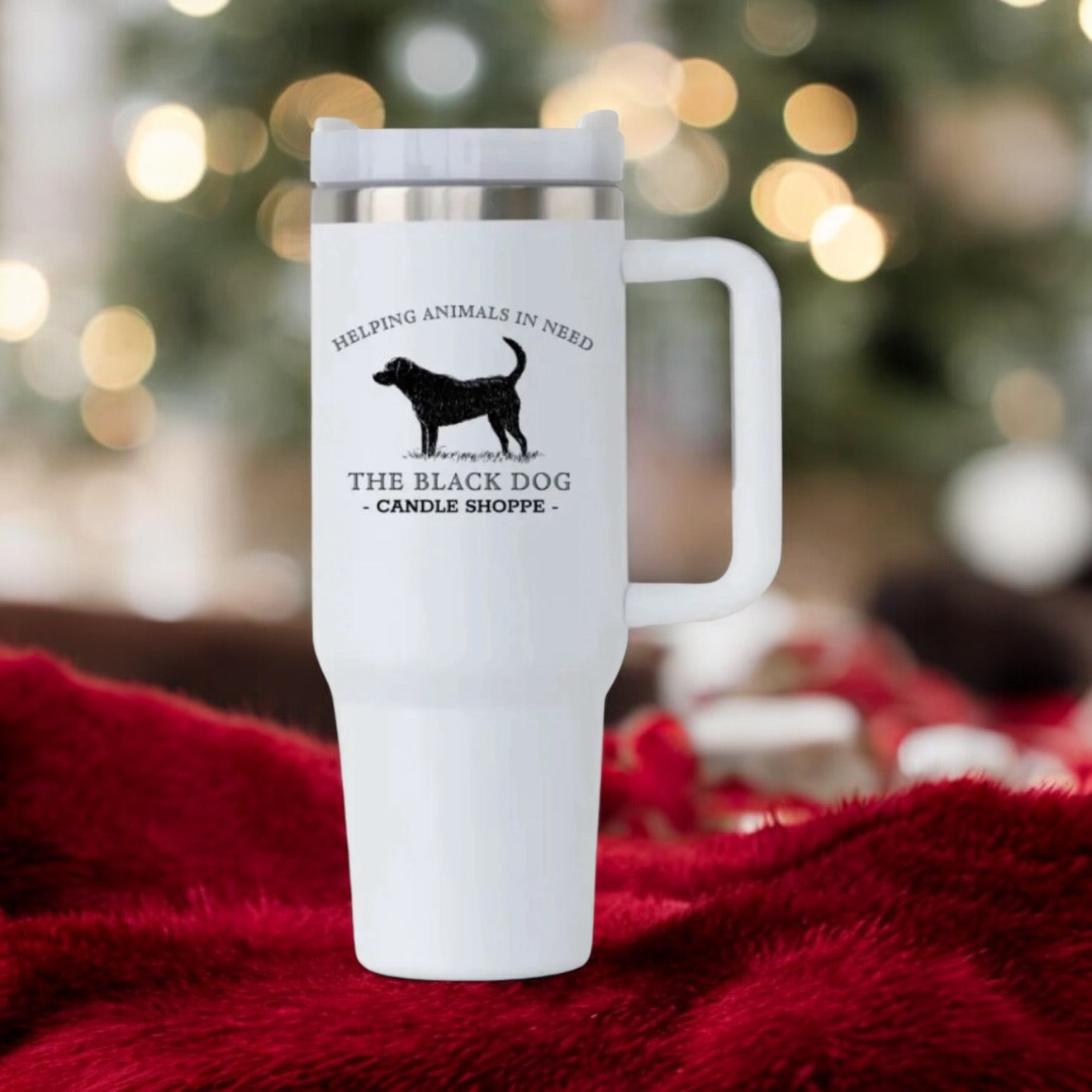 40oz Black Dog Branded Tumbler