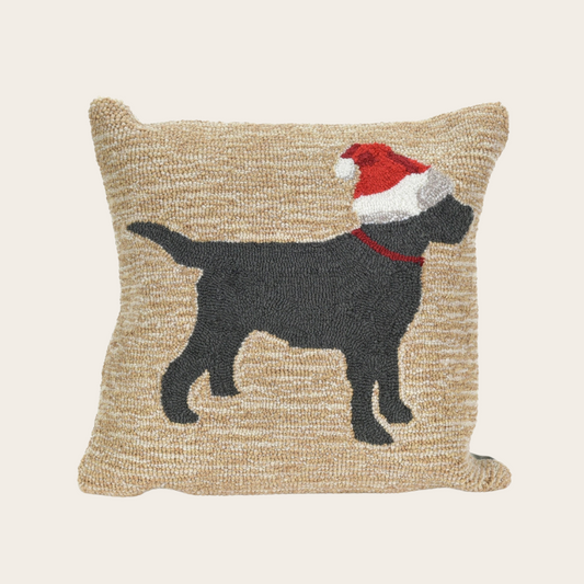 Frontporch Christmas Dog Indoor/Outdoor Pillow
