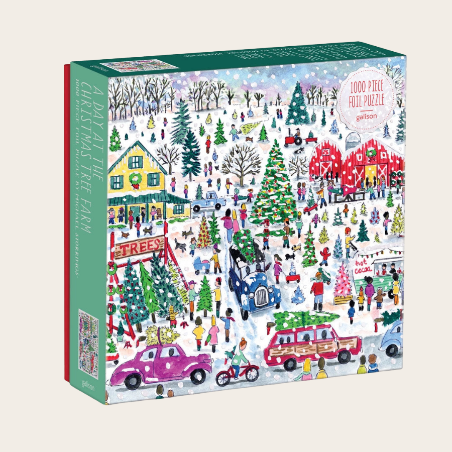Michael Storrings Christmas Tree Farm 1000 Piece Foil Puzzle