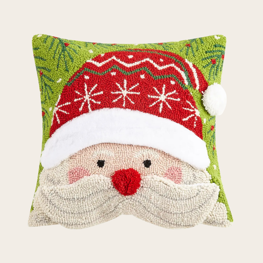 Santa Hook Pillow with 3D Details