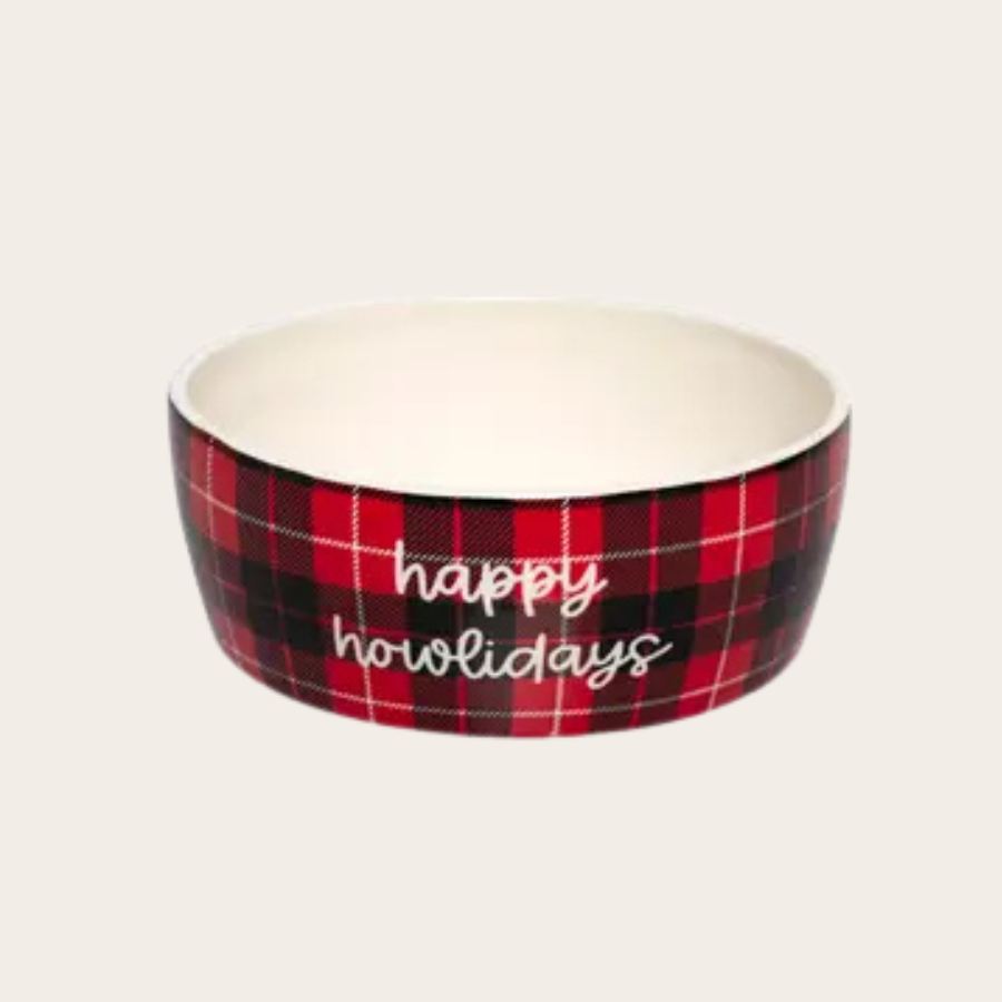 Happy Howlidays Dog Bowl